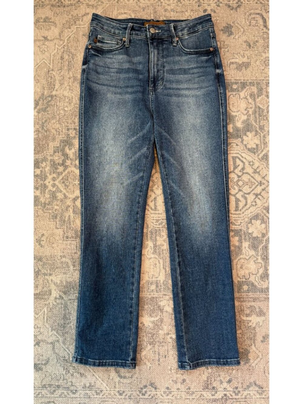 Judy Blue Women's High Rise Capri Denim Jeans Size 28 Medium Wash Stretch